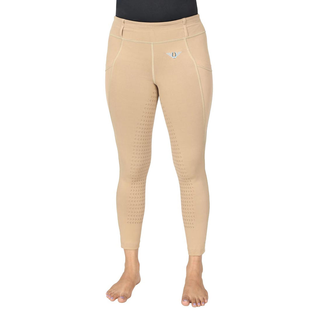 TuffRider Children's Minerva EquiCool Full Seat Tights With Phone Pocket and Loops