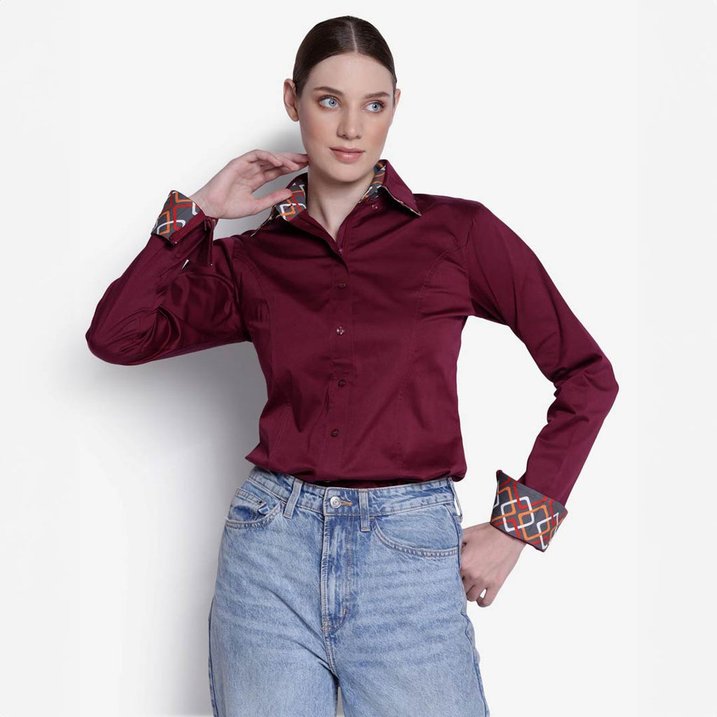 TuffRider Ladies ADEY Double Collar Shirt