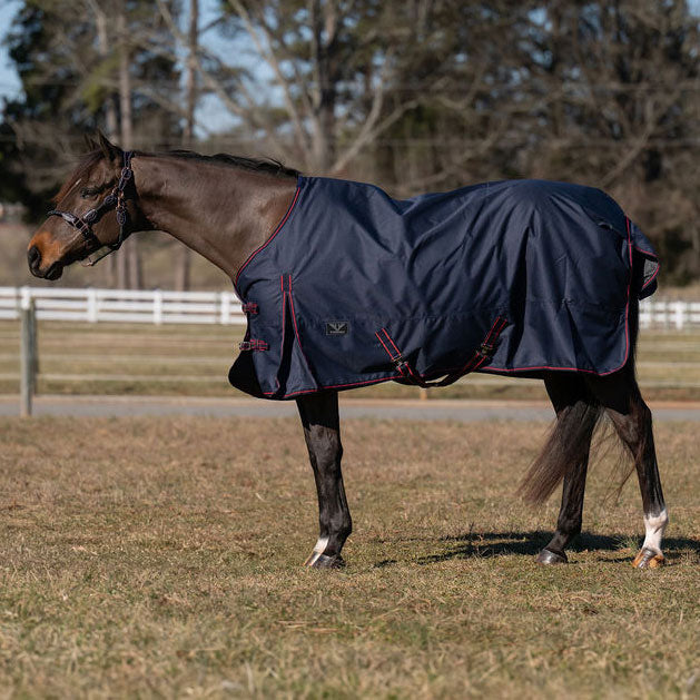 TuffRider 600 D Ripstop Standard Neck Light Weight Turnout Blanket with 100 GSM Fill