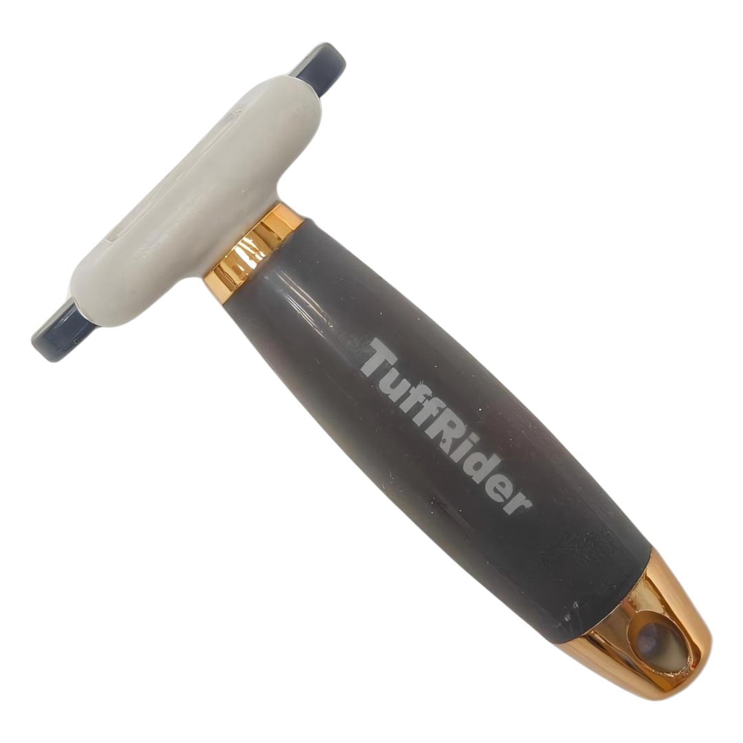 Tuffrider Metal Blade Moulting Comb with Soft Gel Grip