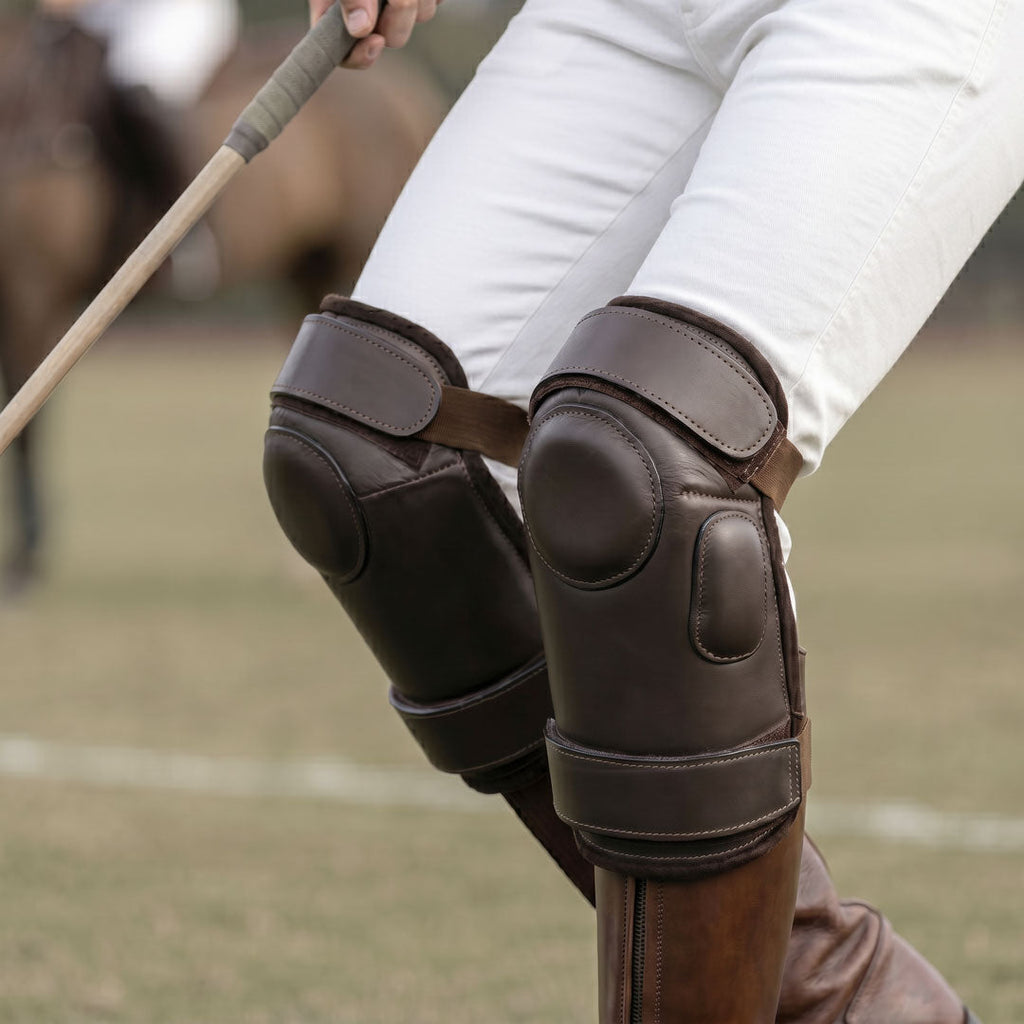 TuffRider Handcrafted Leather Polo Knee Guards