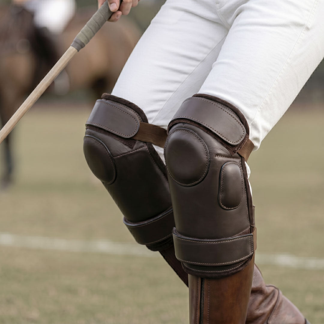 TuffRider Handcrafted Leather Polo Knee Guards