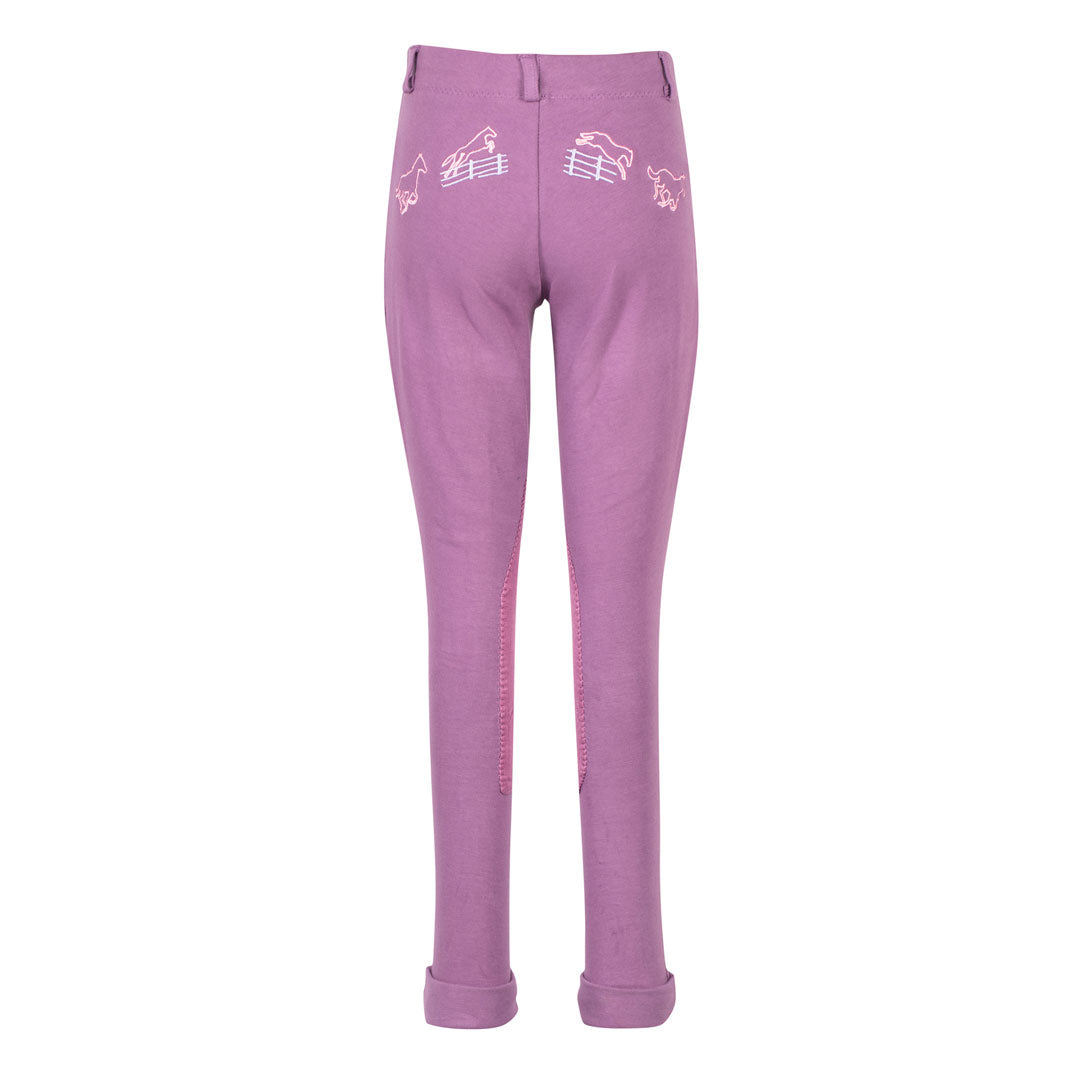 TuffRider Children's Cotton Embroidered Pull-On Jodhpurs