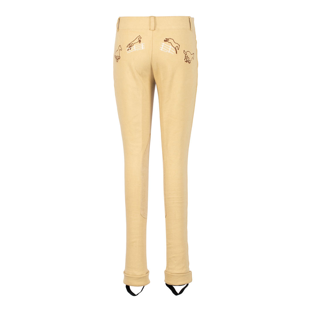 TuffRider Children's Cotton Embroidered Pull-On Jodhpurs