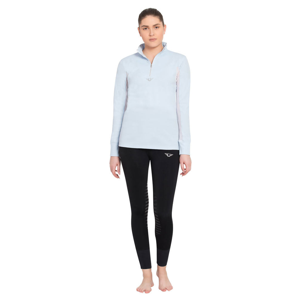 TuffRider Ladies Long Sleeve Ventilated Technical Sport Shirt – UV Protection, Quick-Dry, Mesh Undersleeves
