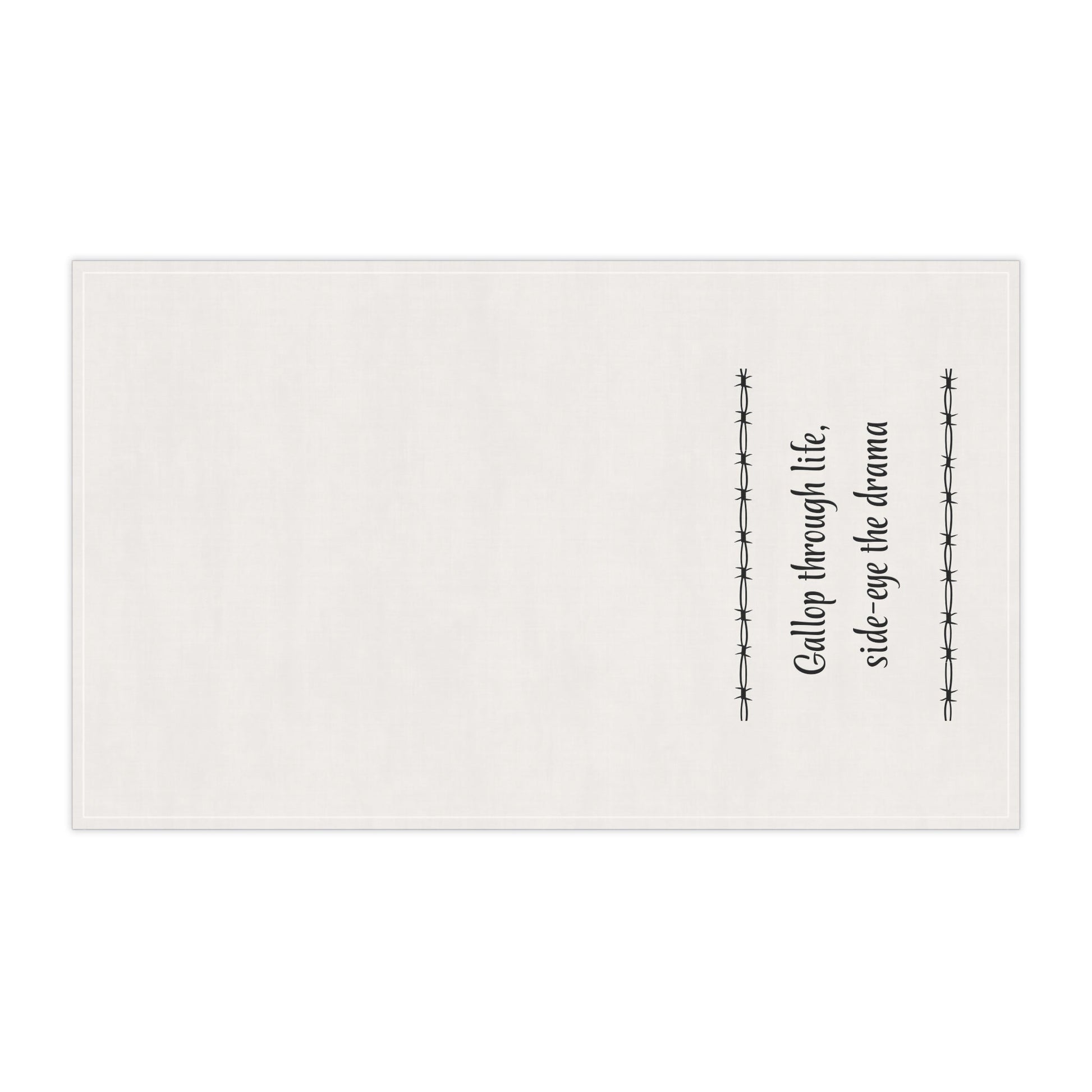 "Gallop through Life, side-eye the drama" Horse-tastic Tea/bar Towels with Inspiring Quotes, Kitchen Decor, Gift for Horse Lovers, Unique Home Accessories, Perfect for Housewarming