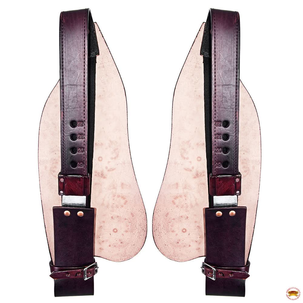 Hilason Leather Saddle Replacement Fender Pair With Hobble Strap Adult