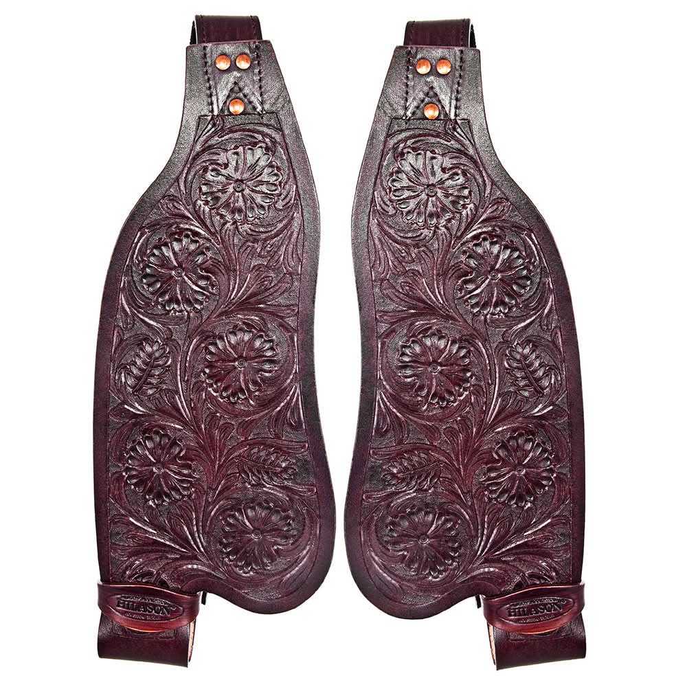 Hilason Leather Saddle Replacement Fender Pair With Hobble Strap Adult