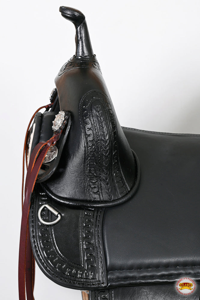 Western Horse Saddle Hilason Treeless Trail American Leather