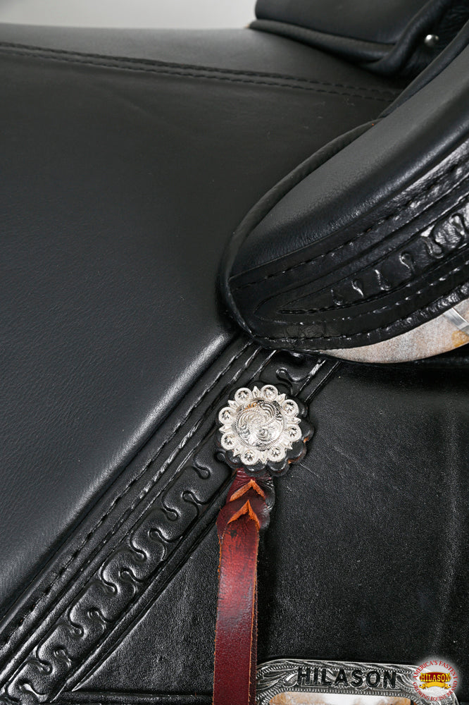 Western Horse Saddle Hilason Treeless Trail American Leather