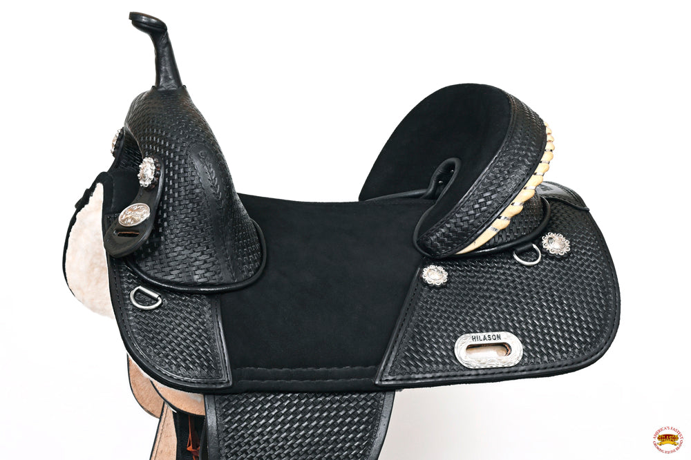 Hilason Western Horse Saddle Treeless Trail Barrel American Leather