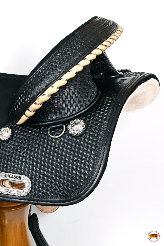 Hilason Western Horse Saddle Treeless Trail Barrel American Leather