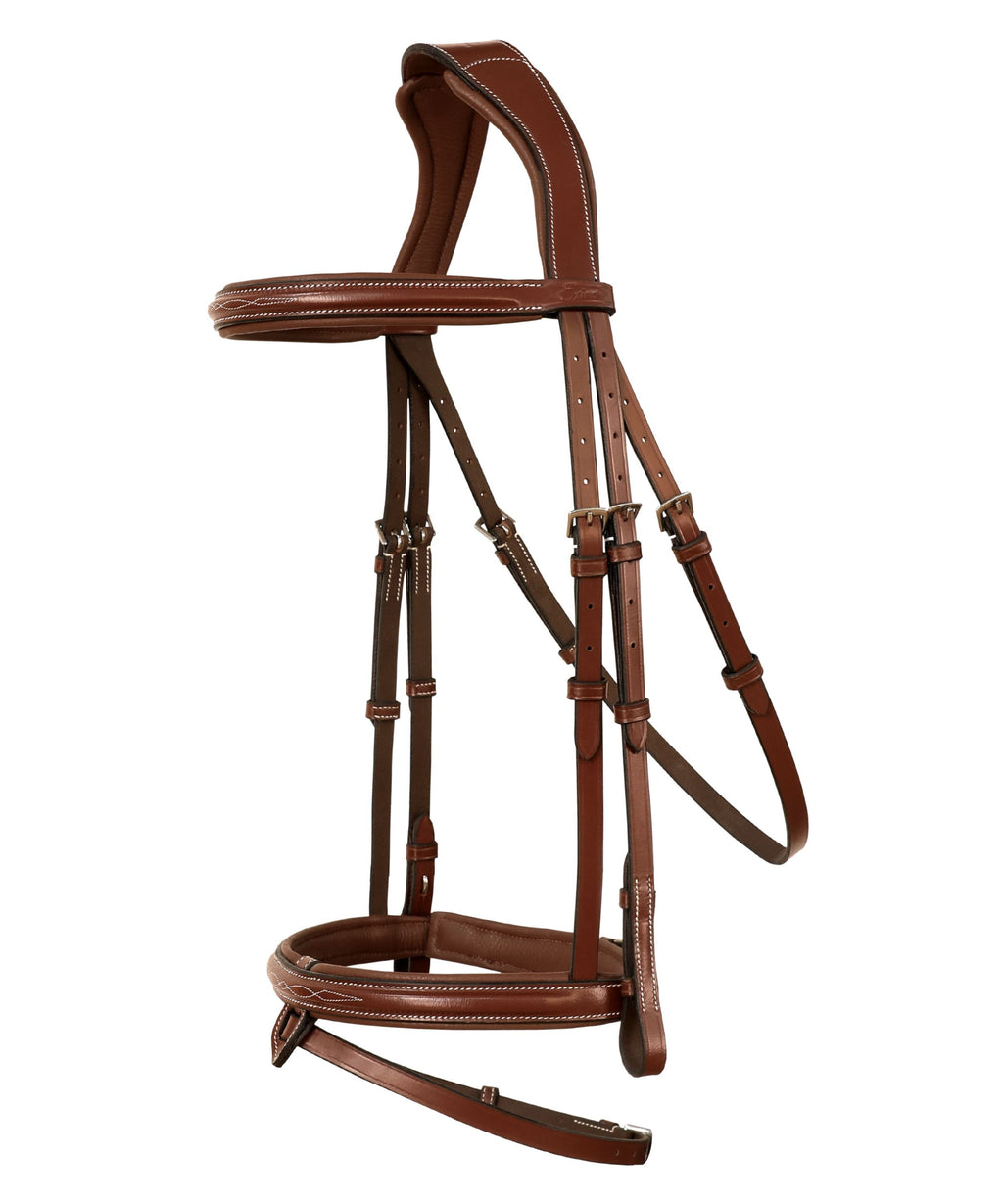 ExionPro 'Phoenix' Convertible Jumping Bridle with Removable Flash & Reins