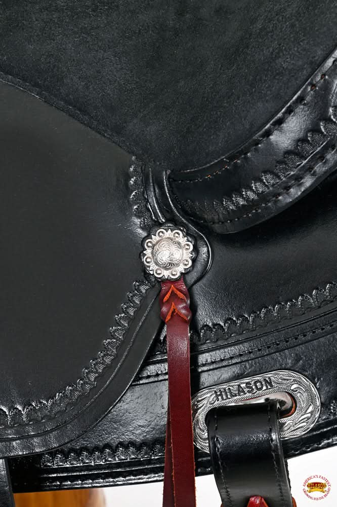 Hilason Western Horse Treeless Trail Pleasure American Leather Saddle