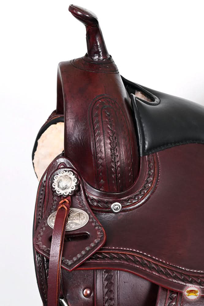 Hilason Western Horse Treeless Trail Pleasure American Leather Saddle