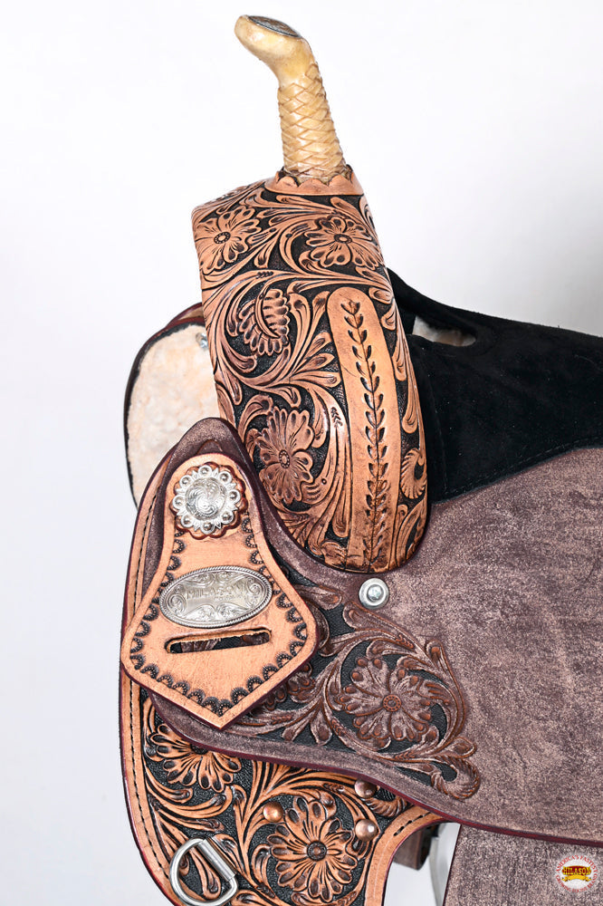 Flex Tree Western Horse Saddle American Leather Trail Barrel Racing By Hilason