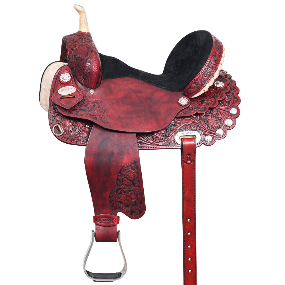 Flex Tree Western Horse Saddle American Leather Trail Barrel Racing By Hilason