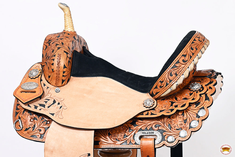 Flex Tree Western Horse Saddle American Leather Trail Barrel Racing By Hilason