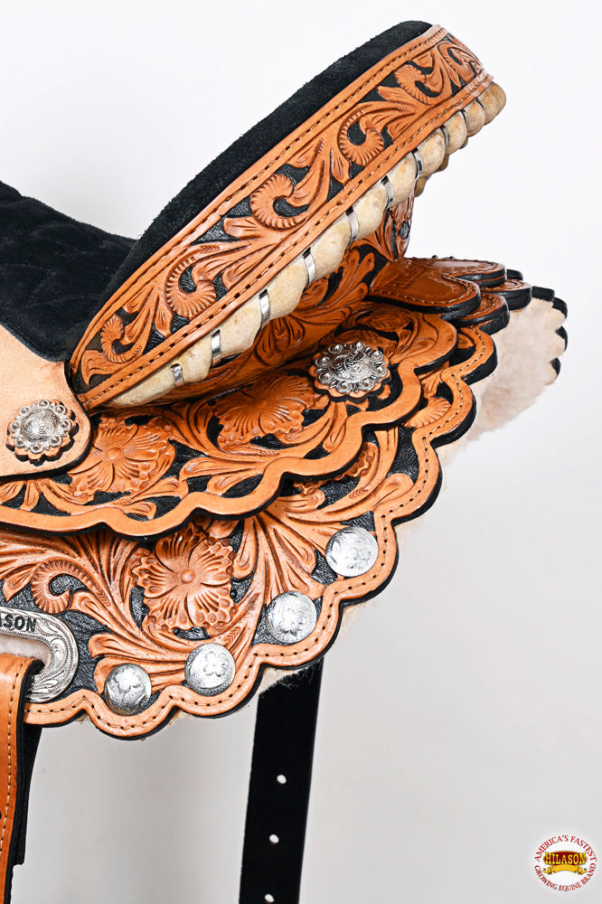 Flex Tree Western Horse Saddle American Leather Trail Barrel Racing By Hilason