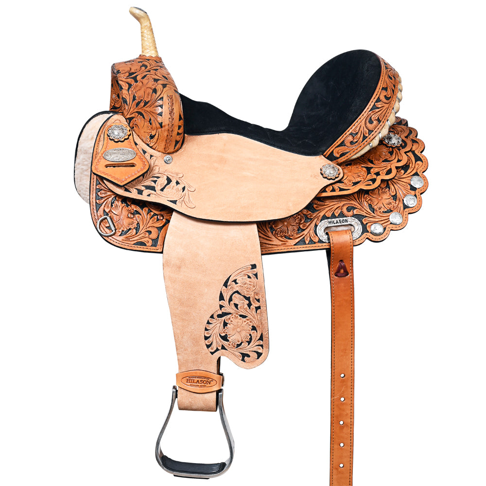 Flex Tree Western Horse Saddle American Leather Trail Barrel Racing By Hilason