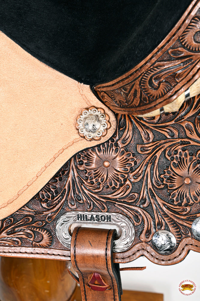 Flex Tree Western Horse Saddle American Leather Trail Barrel By Hilason