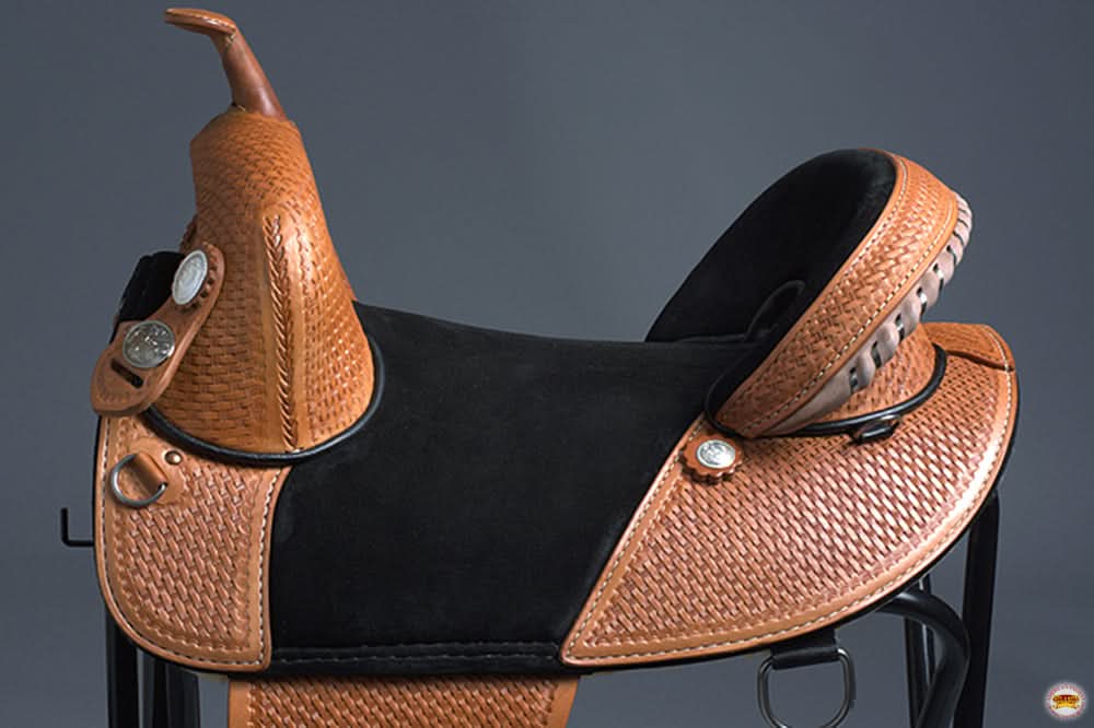 Hilason Western Horse Trail Barrel Racing American Leather Saddle