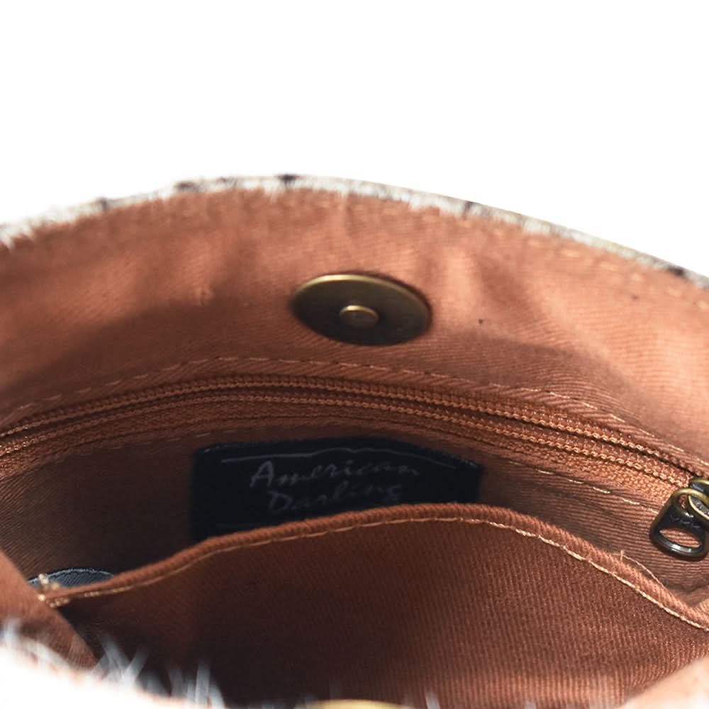 American Darling Cross Body Hair On Genuine Leather Women Bag Western Handbag Purse