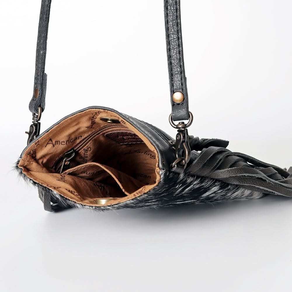 American Darling Cross Body Hair On Genuine Leather Women Bag Western Handbag Purse