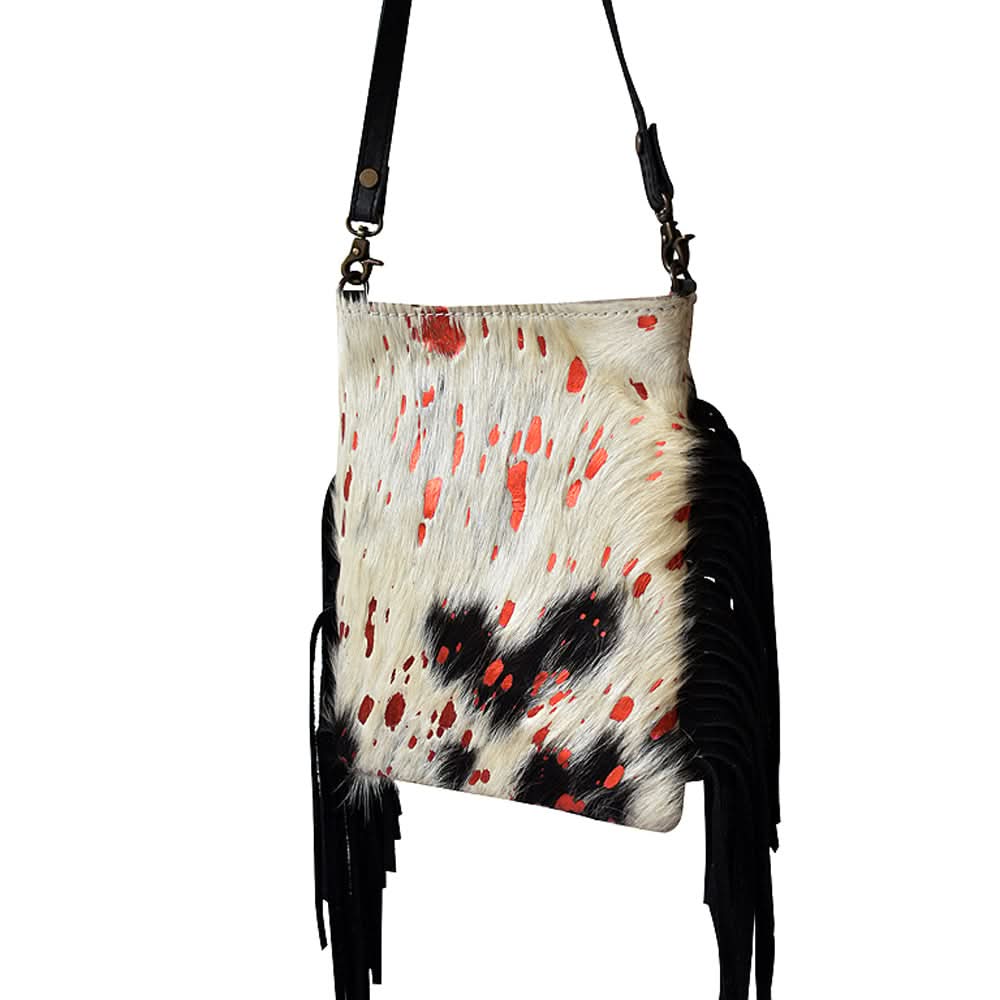 American Darling Cross Body Hair On Genuine Leather Women Bag Western Handbag Purse