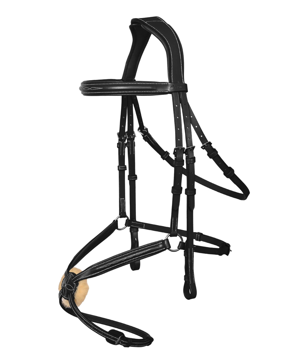 ExionPro 'Vela' Figure 8 Jumping Bridle with Reins