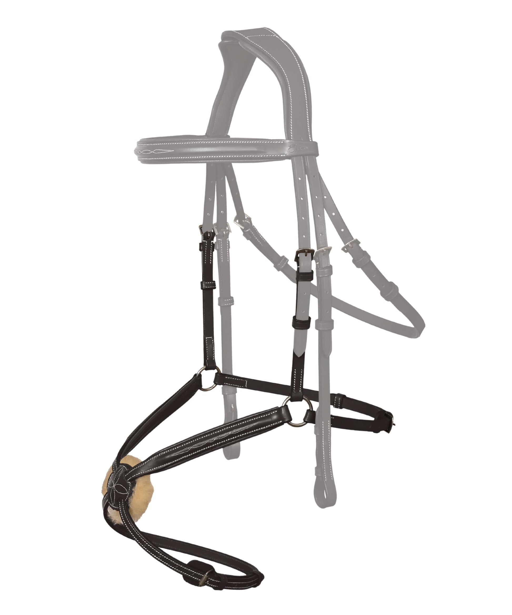 Replacement Noseband of ExionPro Broad Crownpiece Designer Fully Adjustable Figure 8 Bridle