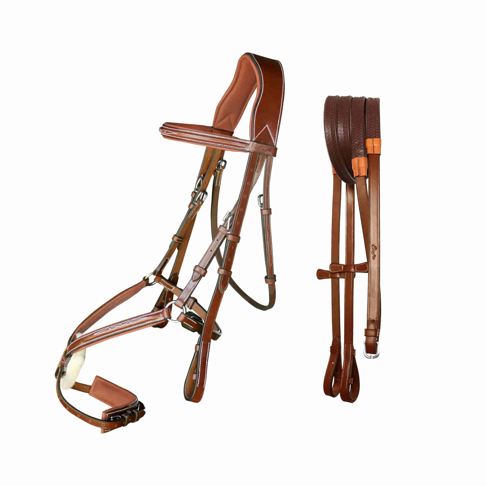 ExionPro 'Vela' Figure 8 Jumping Bridle with Reins