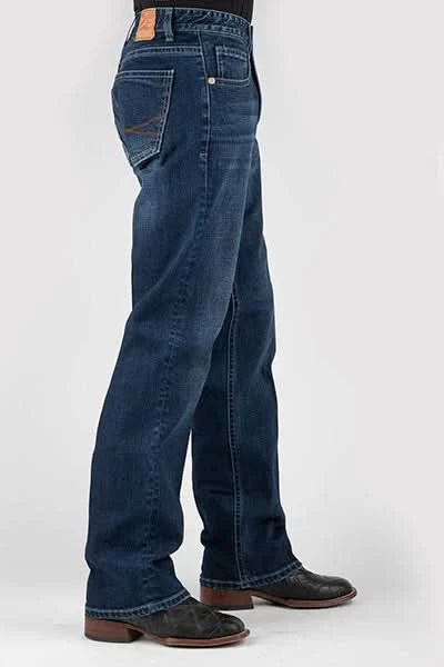 Stetson 1313 Modern Fit Stretch (Dark Wash) - Men's Jeans