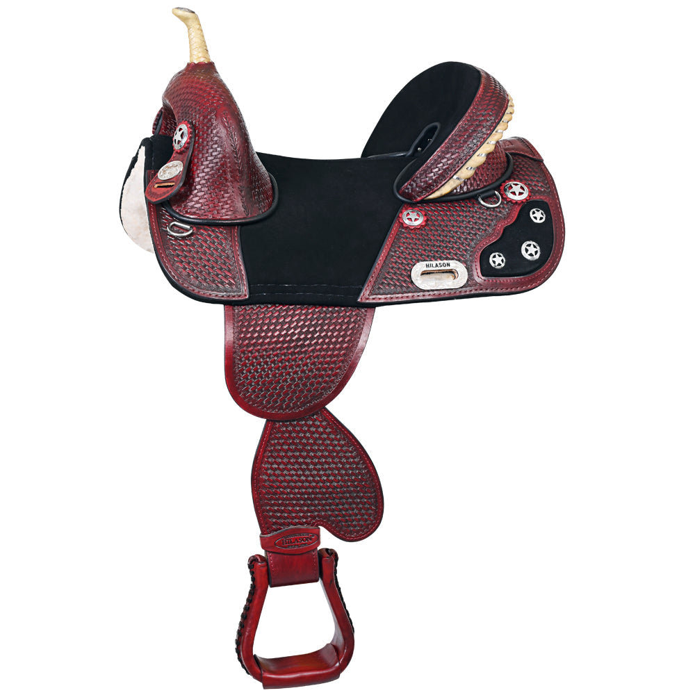 Hilason Western Horse Saddle Treeless American Leather Trail Barrel Tack