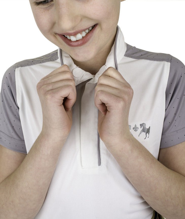 Equine Couture Children'S Magda Equicool Short Sleeve Show Shirt