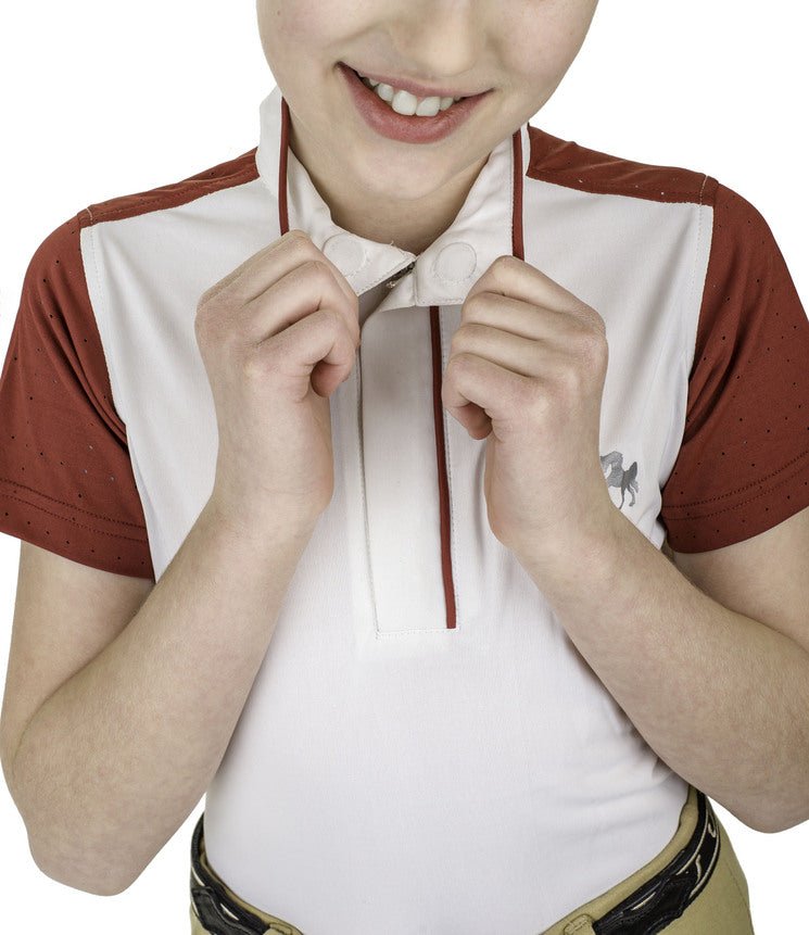 Equine Couture Children'S Magda Equicool Short Sleeve Show Shirt