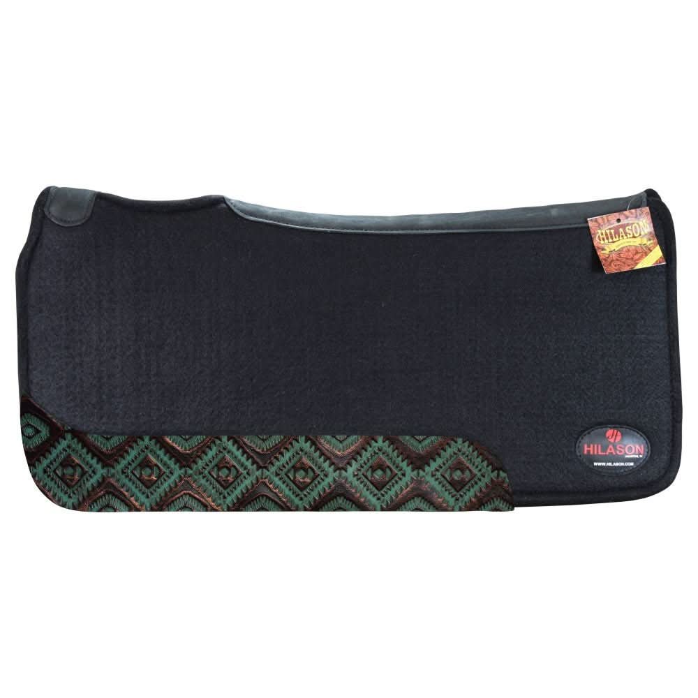 HILASON 31 In X 30 In Western Horse 100% Wool Felt Saddle Pad