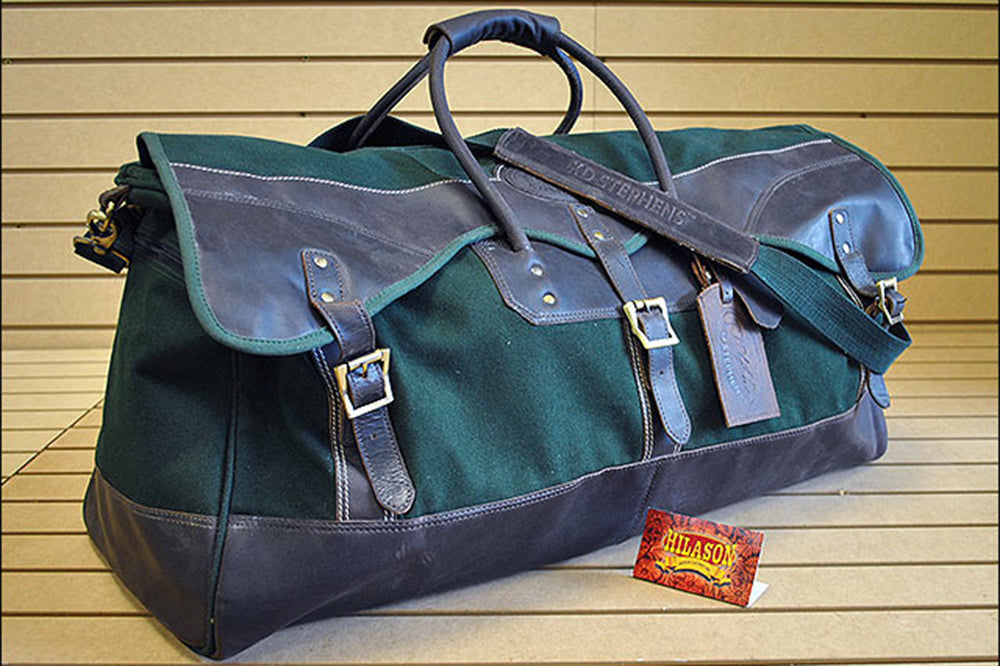 28”W x 14”H x 12”D Canvas Leather Duffle Bag Large 28 Inches