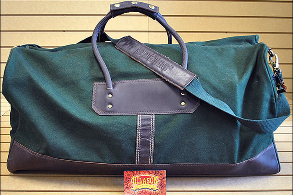 28”W x 14”H x 12”D Canvas Leather Duffle Bag Large 28 Inches