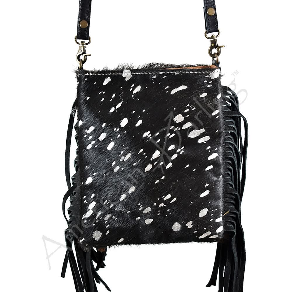 American Darling Cross Body Hair On Genuine Leather Women Bag Western Handbag Purse