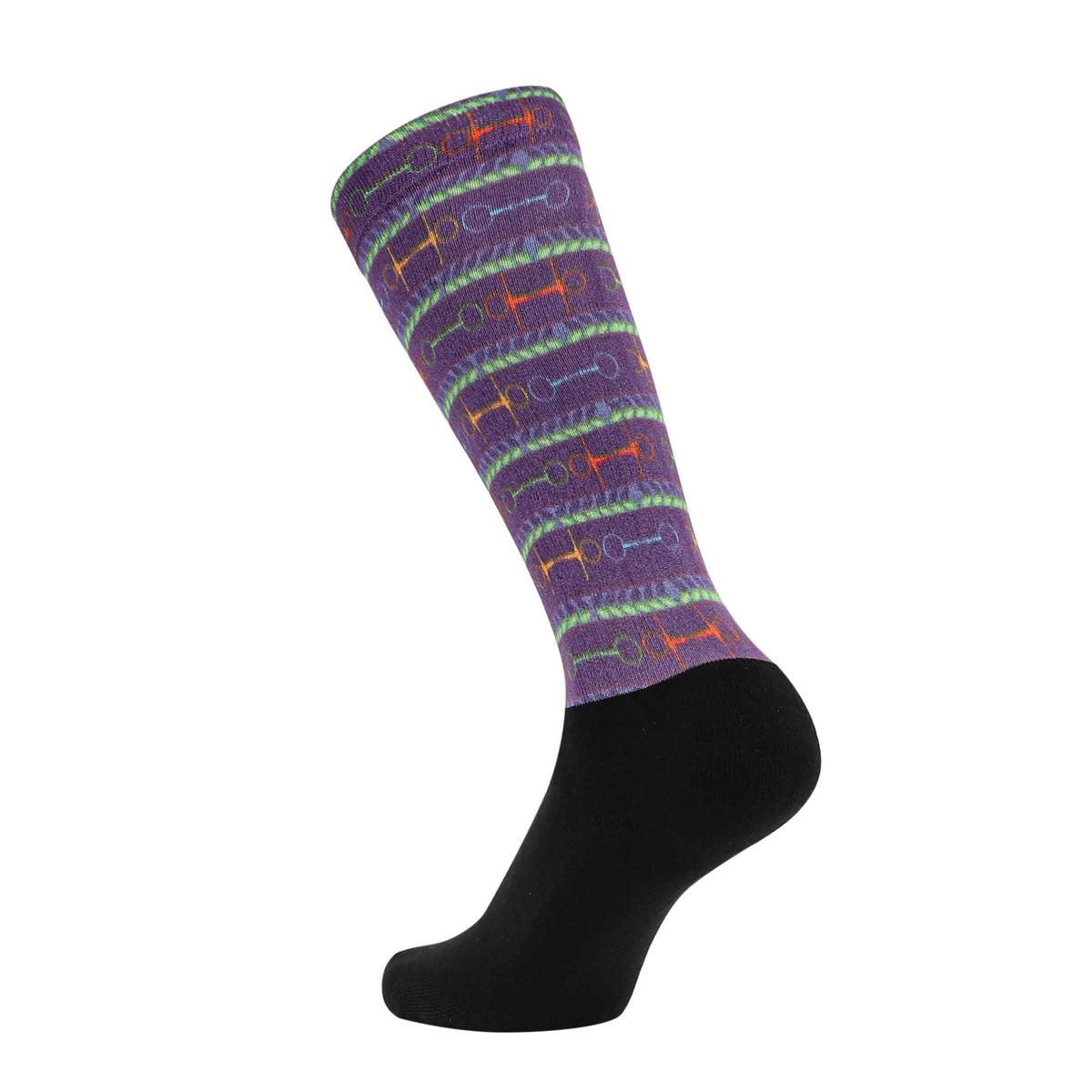 Equine Couture Children's OTC Boot Socks- Neon Bits