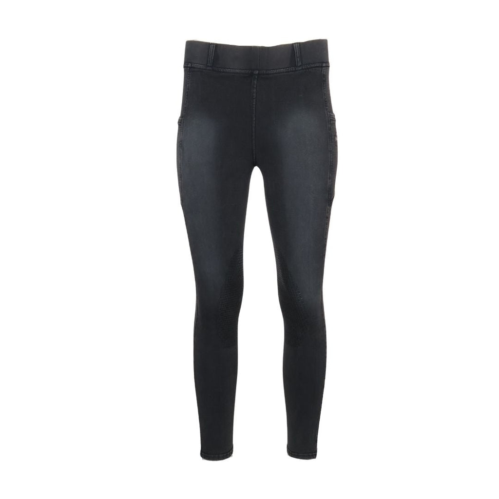 Equine Couture Soft Wash Silicon Knee Patch Tights with Phone Pocket