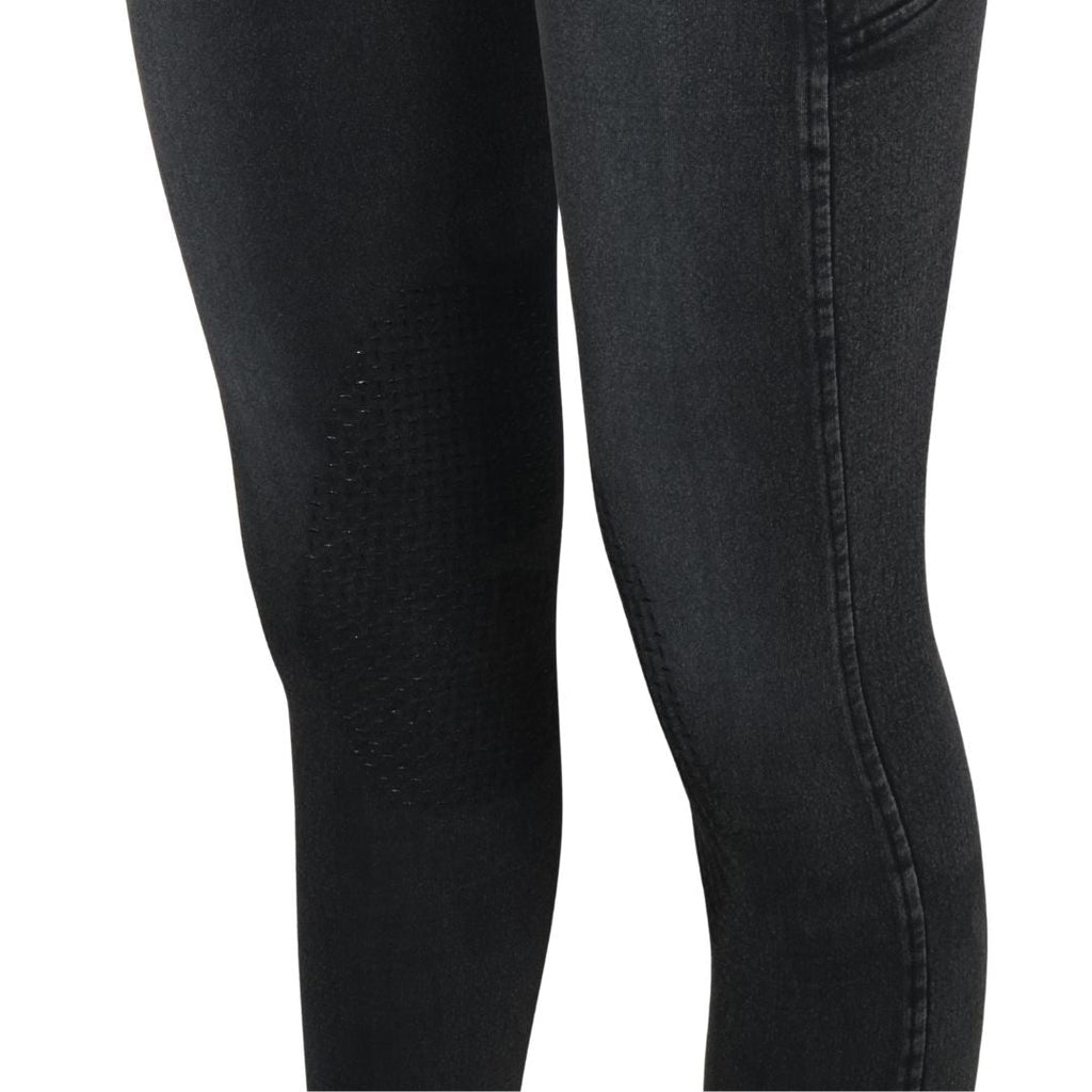 Equine Couture Soft Wash Silicon Knee Patch Tights with Phone Pocket