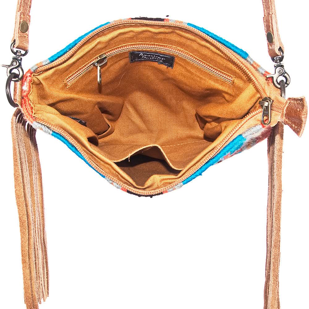 American Darling Saddle Blanket Genuine Leather Women Bag Western Handbag Purse