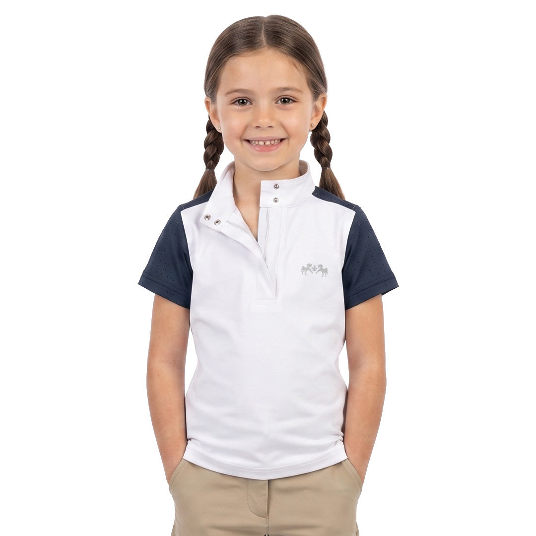 Equine Couture Girls Venta Short Sleeves Competition Shirt