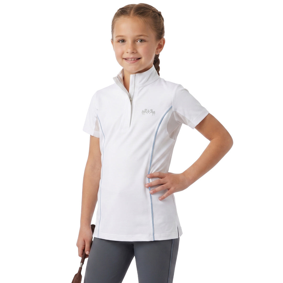 Equine Couture Girls Devon Short Sleeve Competition Shirt
