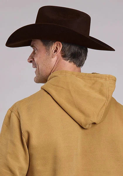 Stetson Sun and Tree Logo (Yellow) - Men's Hoodie Sweatshirt