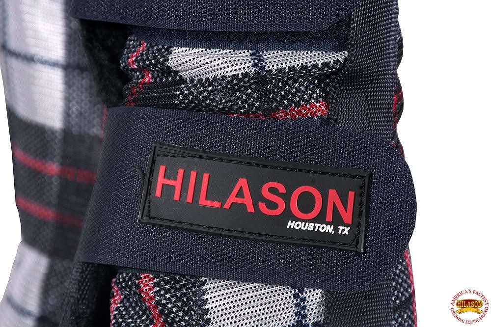 Medium Hilason Horse Fly Boots Uv Protection Fleece Lined 4 Pack Plaid