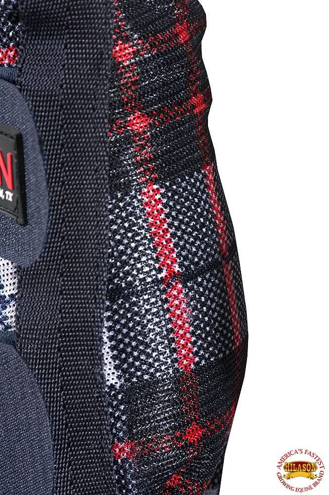 Medium Hilason Horse Fly Boots Uv Protection Fleece Lined 4 Pack Plaid