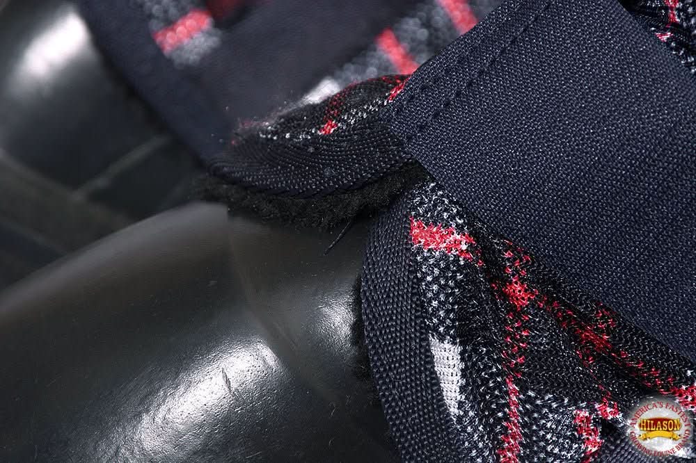 Medium Hilason Horse Fly Boots Uv Protection Fleece Lined 4 Pack Plaid